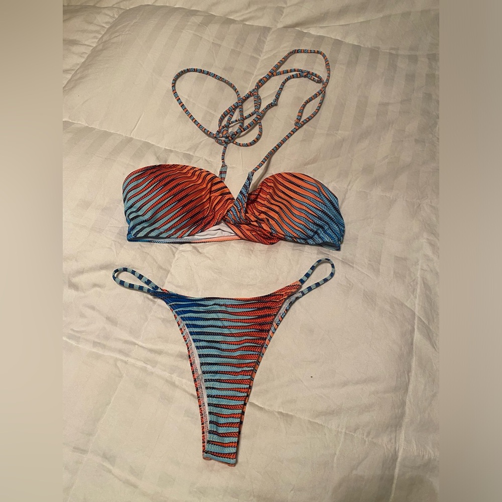 Super strappy string bikini tie as you like size large unsure of brand